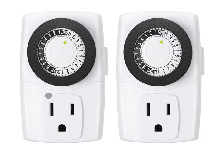 Indoor Mini 24-Hour Mechanical Outlet Timer – Test My Home
