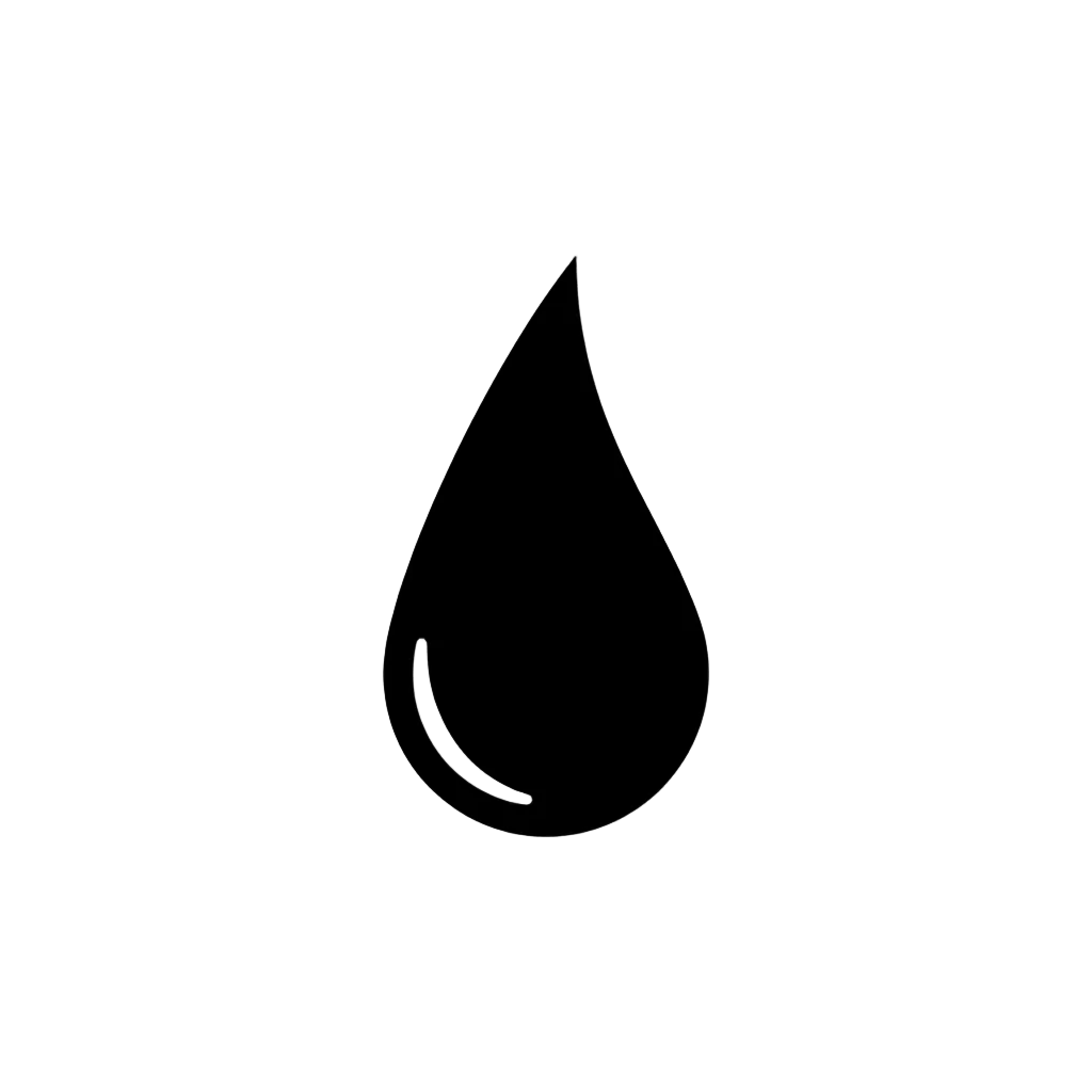 Water droplet icon black